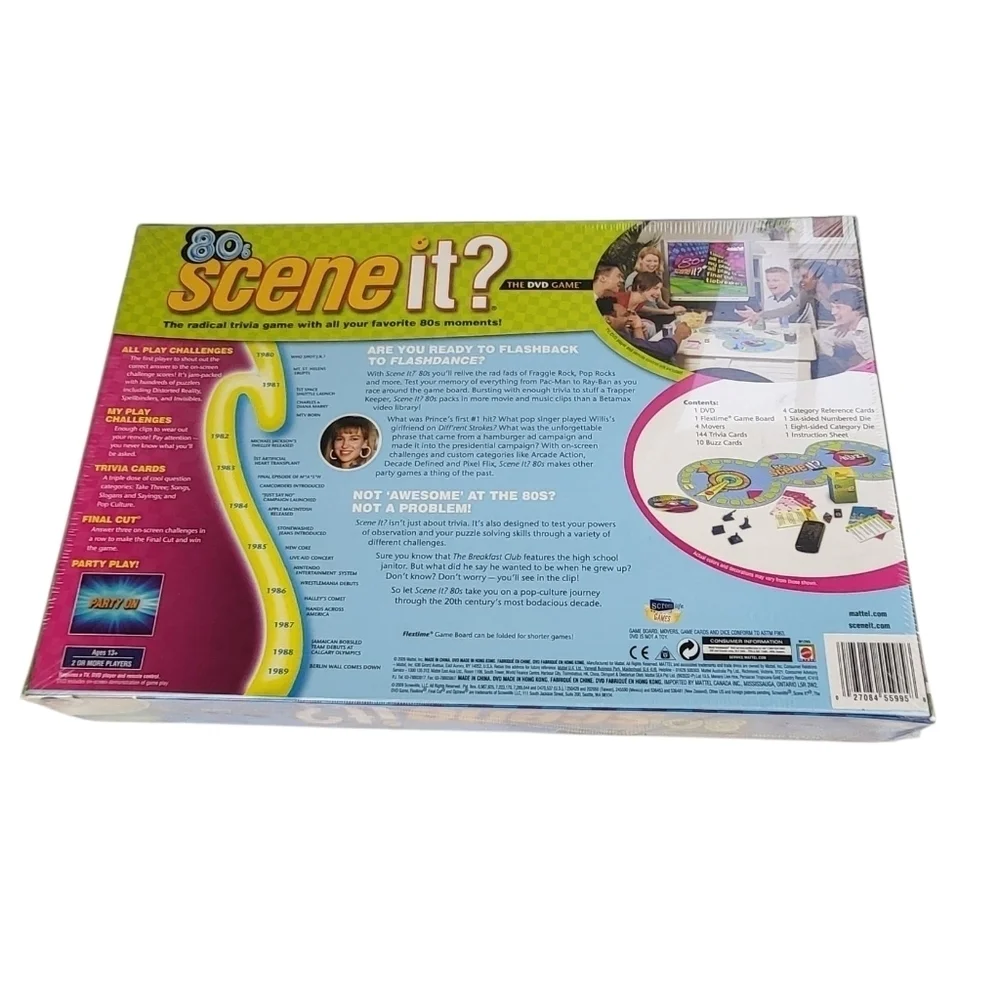 80s Scene It? Trivia DVD Game